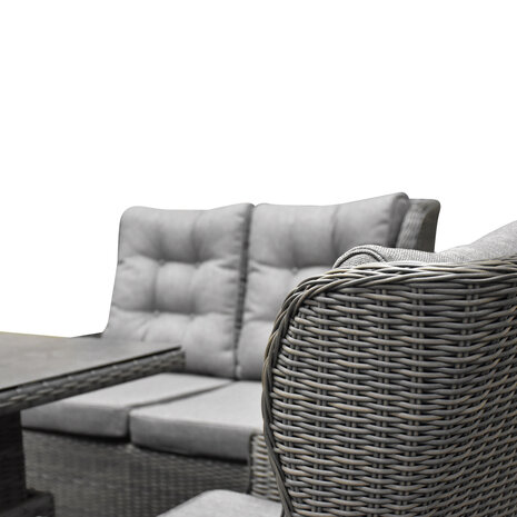 AVH-Collectie Ibiza premium stoel-bank loungeset 4-delig verstelbaar antraciet AVH-Collectie Ibiza premium stoel-bank loungeset 4-delig verstelbaar antraciet