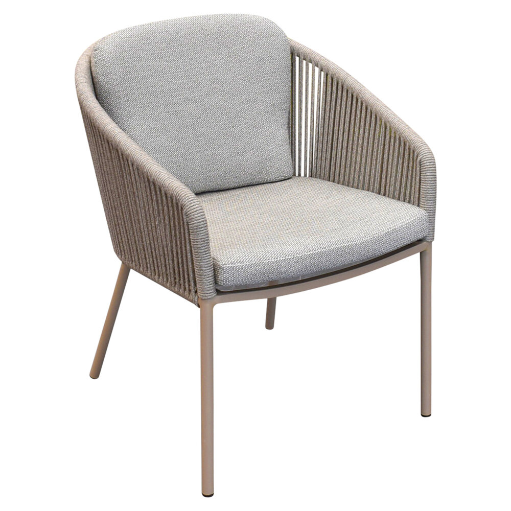 AVH-Collectie Brightling dining tuinstoel latte rope AVH-Collectie Brightling dining tuinstoel latte rope