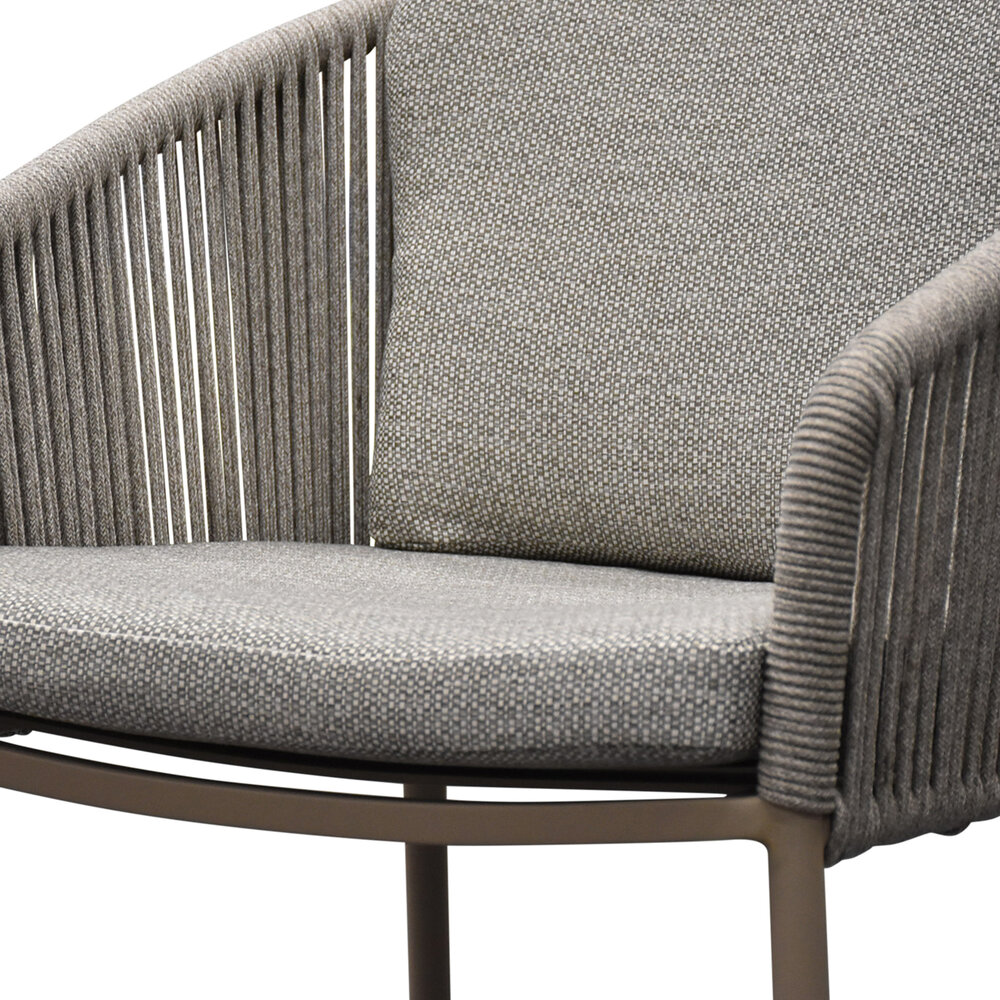 AVH-Collectie Brightling dining tuinstoel latte rope AVH-Collectie Brightling dining tuinstoel latte rope