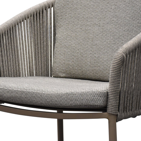 AVH-Collectie Brightling dining tuinstoel latte rope AVH-Collectie Brightling dining tuinstoel latte rope