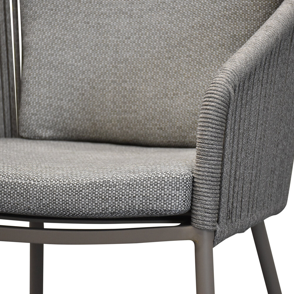 AVH-Collectie Brightling dining tuinstoel latte rope AVH-Collectie Brightling dining tuinstoel latte rope