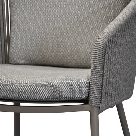 AVH-Collectie Brightling dining tuinstoel latte rope AVH-Collectie Brightling dining tuinstoel latte rope