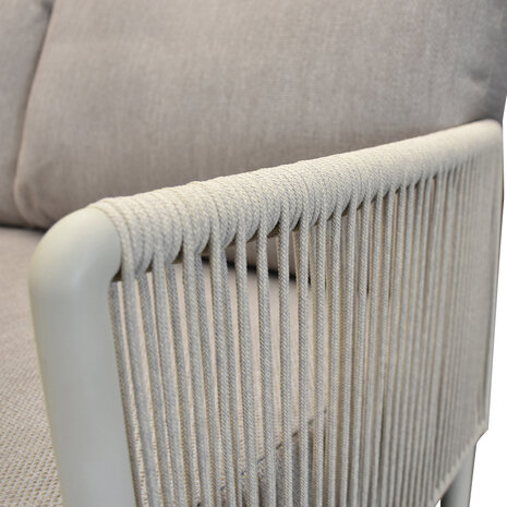 AVH-Collectie Joshua hoek loungeset 2 delig aluminium latte