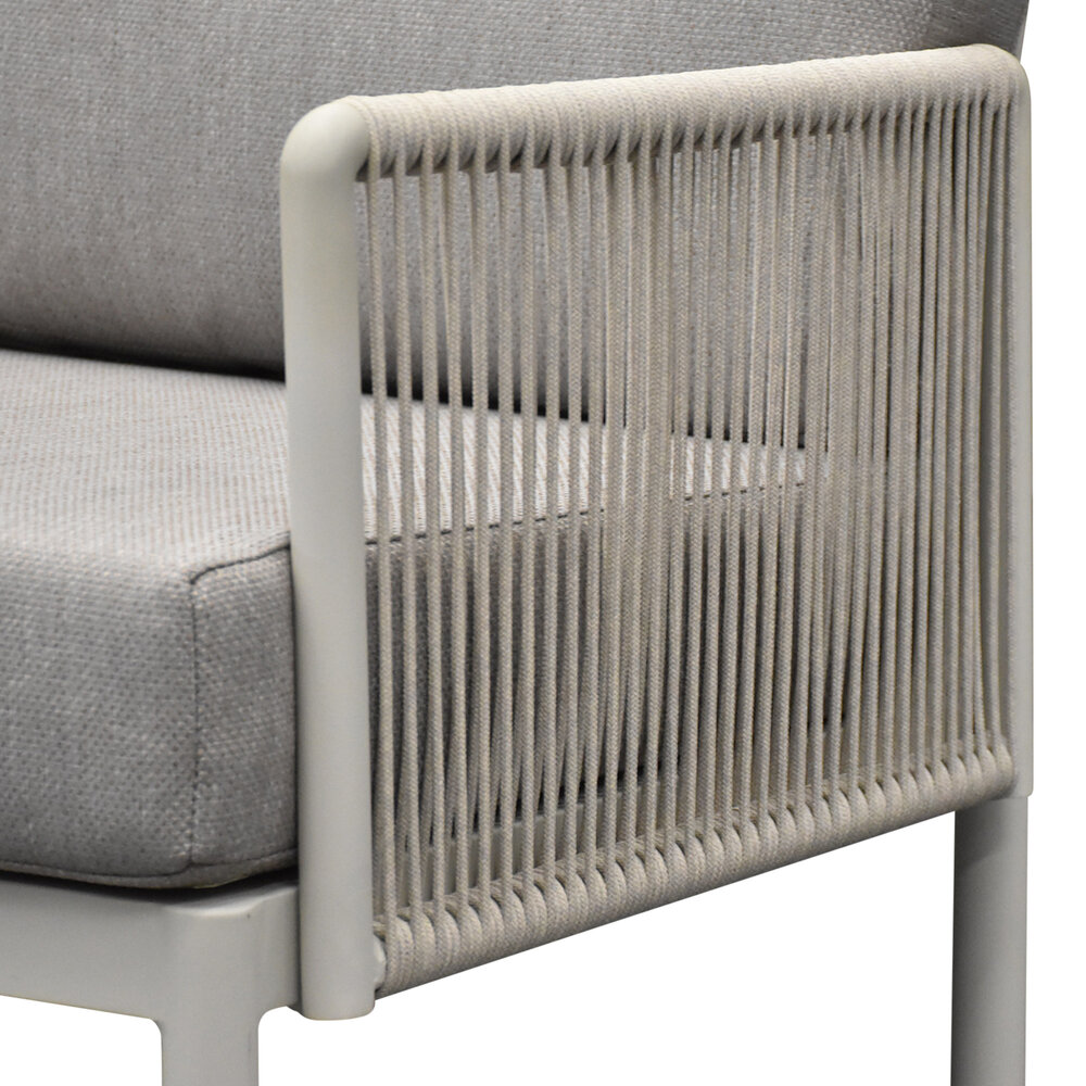 AVH-Collectie Joshua hoek loungeset 2 delig aluminium latte