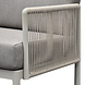 AVH-Collectie Joshua hoek loungeset 2 delig aluminium latte