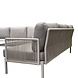 AVH-Collectie Joshua hoek loungeset 2 delig aluminium latte