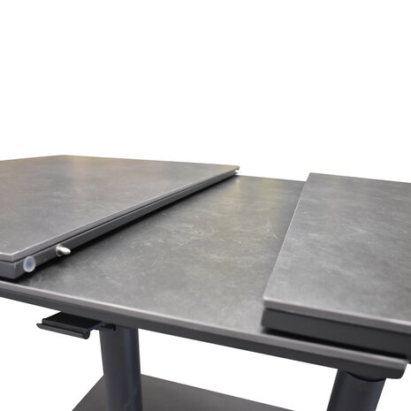 AVH-Collectie Savanna lounge dining tuintafel uitschuifbaar 140-180x90xH54-75.5 cm in hoogte verstelbaar aluminium antraciet AVH-Collectie Savanna lounge dining tuintafel uitschuifbaar 140-180x90xH54-75.5 cm in hoogte verstelbaar aluminium antraciet