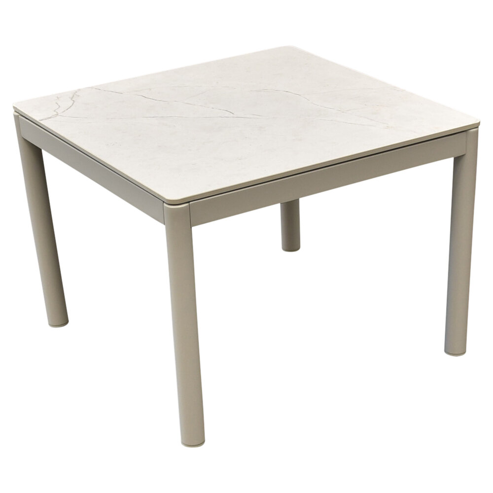 AVH-Collectie Joshua lounge tuintafel 59x59xH43 cm aluminium latte