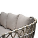 AVH-Collectie Montreal hoekbank loungeset 2 delig taupe rope