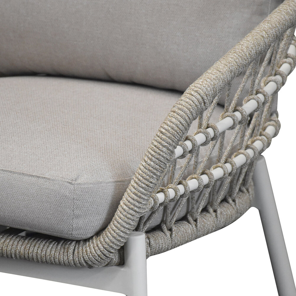 AVH-Collectie Montreal stoel bank loungeset 3 delig taupe rope AVH-Collectie Montreal stoel bank loungeset 3 delig taupe rope