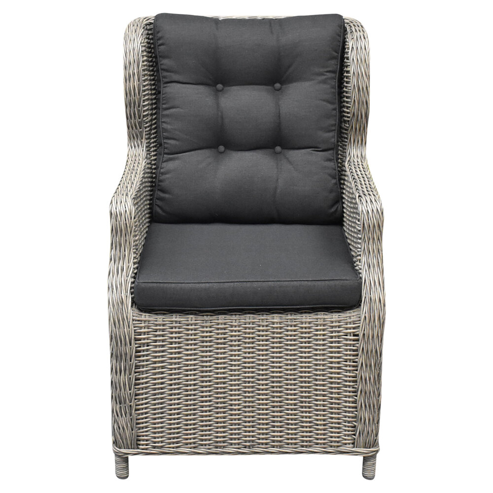 AVH-Collectie Ibiza dining tuinstoel grijs wicker