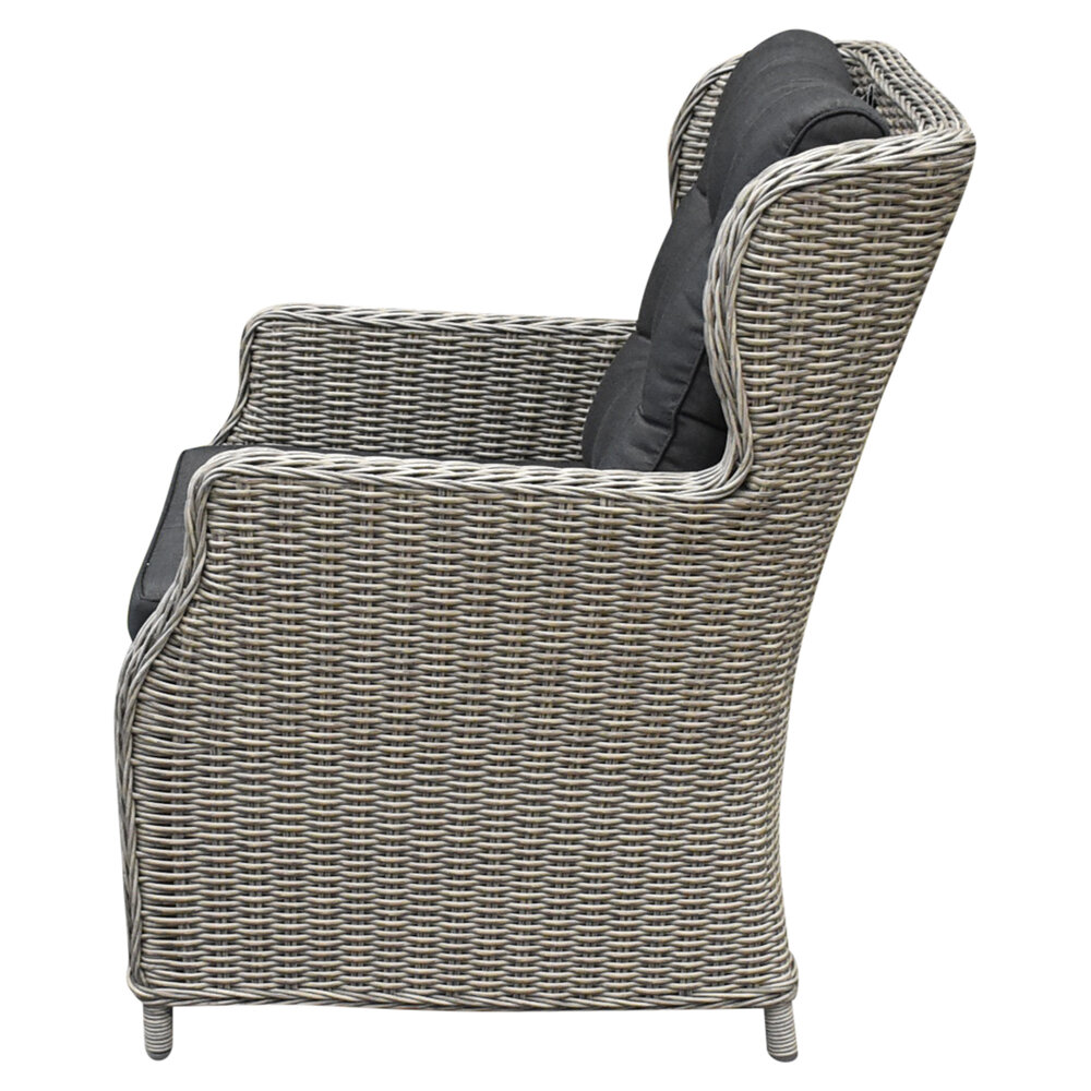 AVH-Collectie Ibiza dining tuinstoel grijs wicker