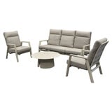 AVH-Collectie Barolo stoel bank loungeset 4 delig verstelbaar latte AVH-Collectie Barolo stoel bank loungeset 4 delig verstelbaar latte