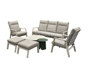 AVH-Collectie Barolo stoel bank loungeset 7 delig verstelbaar latte AVH-Collectie Barolo stoel bank loungeset 7 delig verstelbaar latte