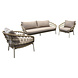 AVH-Collectie Montreal stoel bank loungeset 3 delig taupe rope AVH-Collectie Montreal stoel bank loungeset 3 delig taupe rope