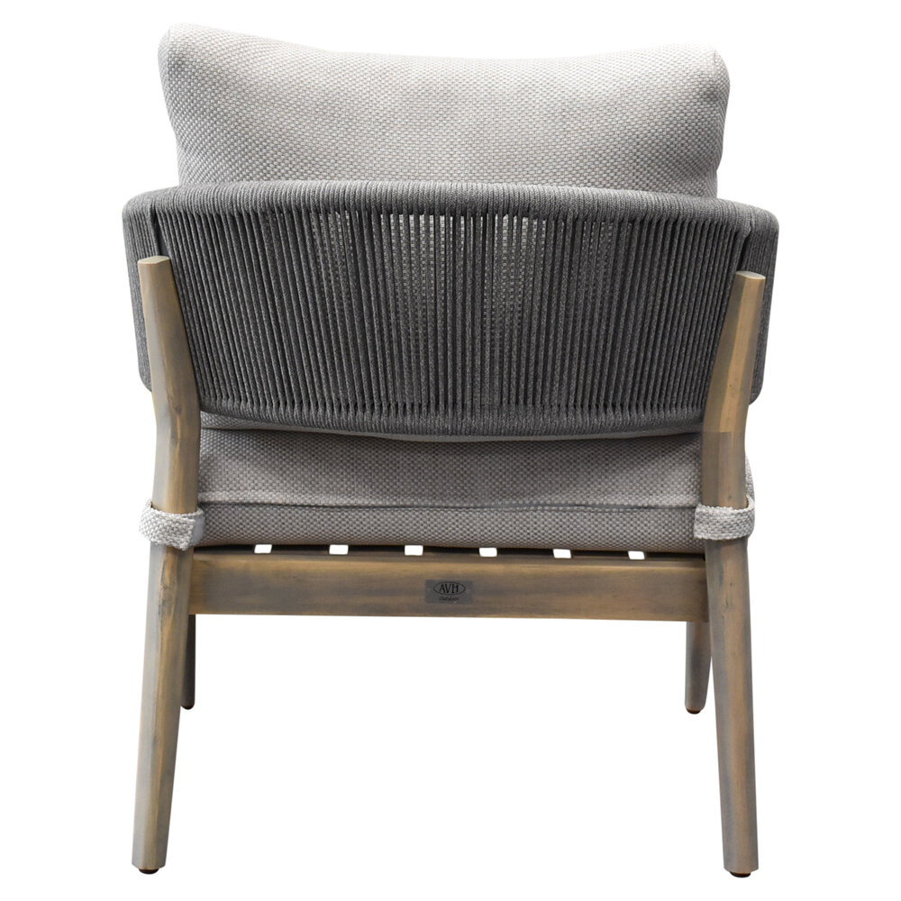 AVH-Collectie Cocoon lounge tuinstoel rope light grey AVH-Collectie Cocoon lounge tuinstoel rope light grey