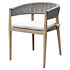 Cocoon dining tuinstoel rope light grey teak look