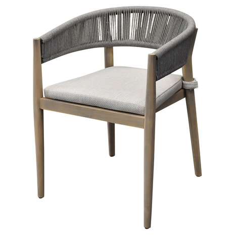 AVH-Collectie Cocoon dining tuinstoel rope light grey AVH-Collectie Cocoon dining tuinstoel rope light grey