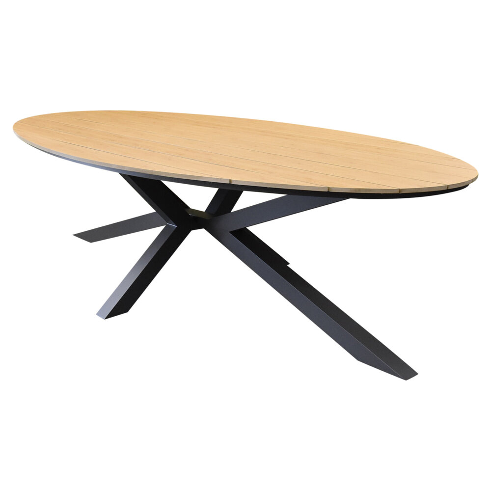 AVH-Collectie Salvador dining tuintafel ovaal 280x100xH75 cm polywood