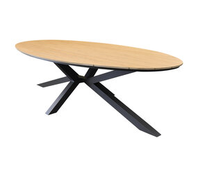 AVH-Collectie Salvador dining tuintafel ovaal 280x100xH75 cm polywood AVH-Collectie Salvador dining tuintafel ovaal 280x100xH75 cm polywood