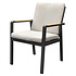 Lola dining tuinstoel aluminium antraciet - soft grey