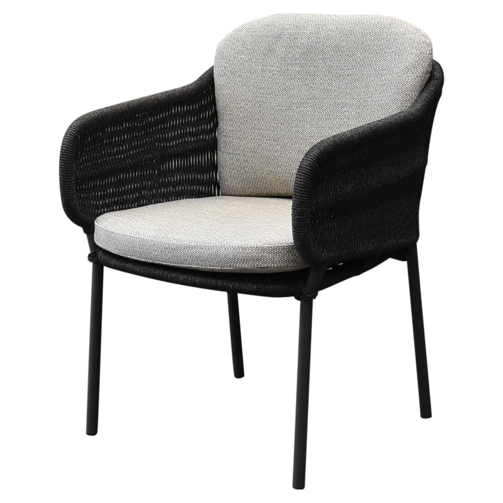 AVH-Collectie Andalucia dining tuinstoel rope antraciet AVH-Collectie Andalucia dining tuinstoel rope antraciet