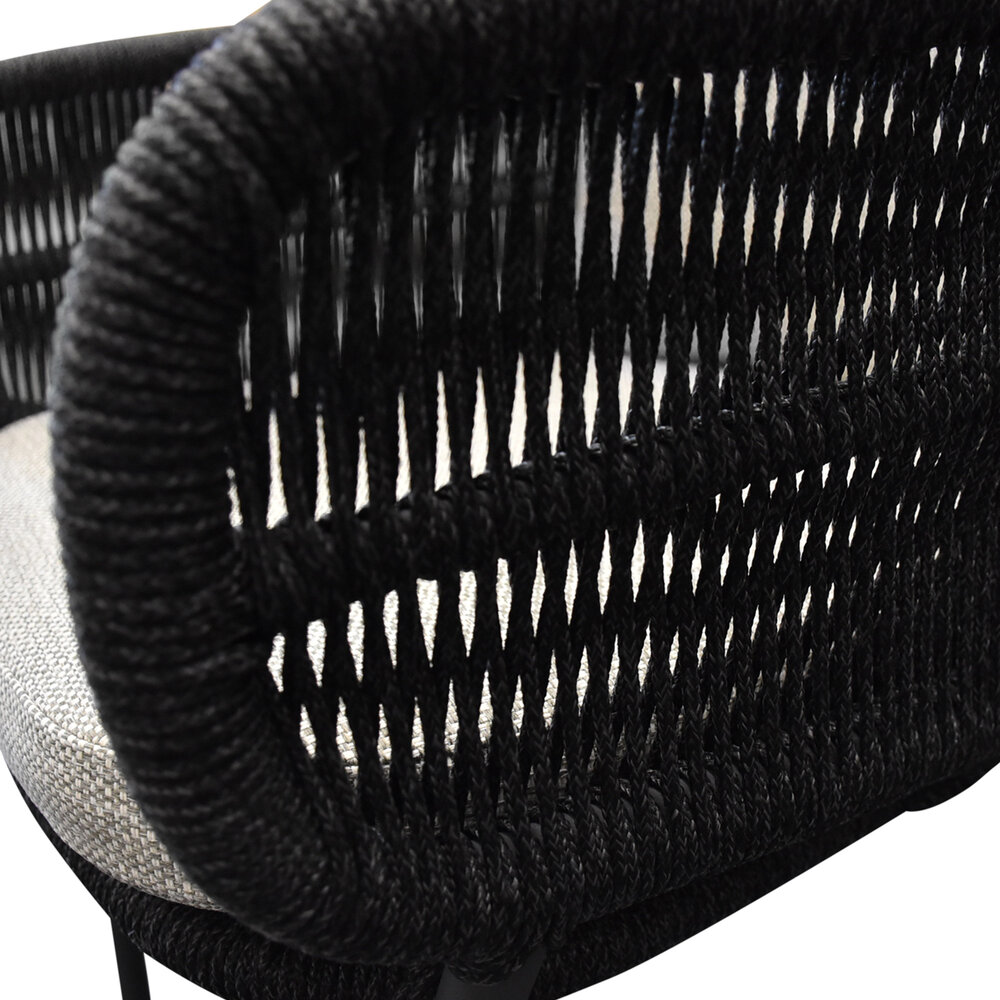 AVH-Collectie Andalucia dining tuinstoel rope antraciet AVH-Collectie Andalucia dining tuinstoel rope antraciet