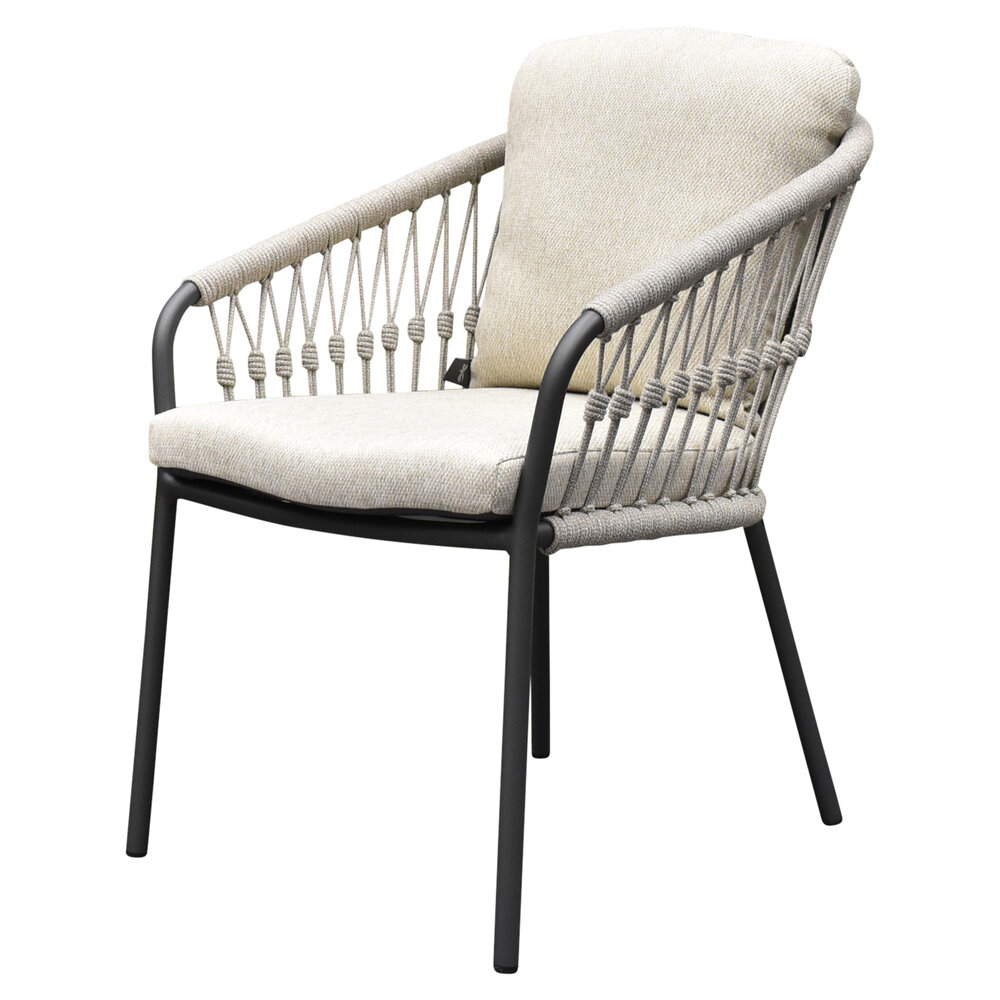 SUNS SUNS Nappa dining tuinstoel camel sand - natural gravel