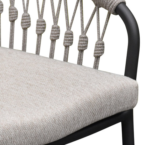 SUNS SUNS Nappa dining tuinstoel camel sand - natural gravel