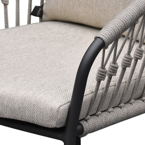 SUNS SUNS Nappa dining tuinstoel camel sand - natural gravel