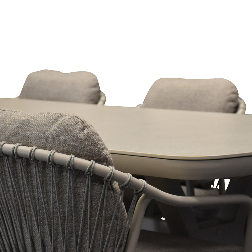 AVH-Collectie Vespera dining tuintafel 220x100xH74 cm latte