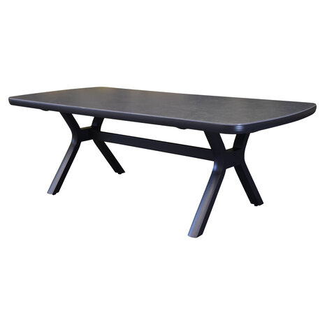 AVH-Collectie Vespera dining tuintafel 220x100xH74 cm antraciet