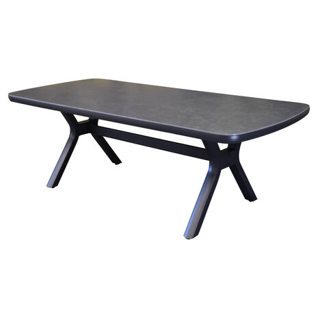 AVH-Collectie Vespera dining tuintafel 220x100xH74 cm antraciet