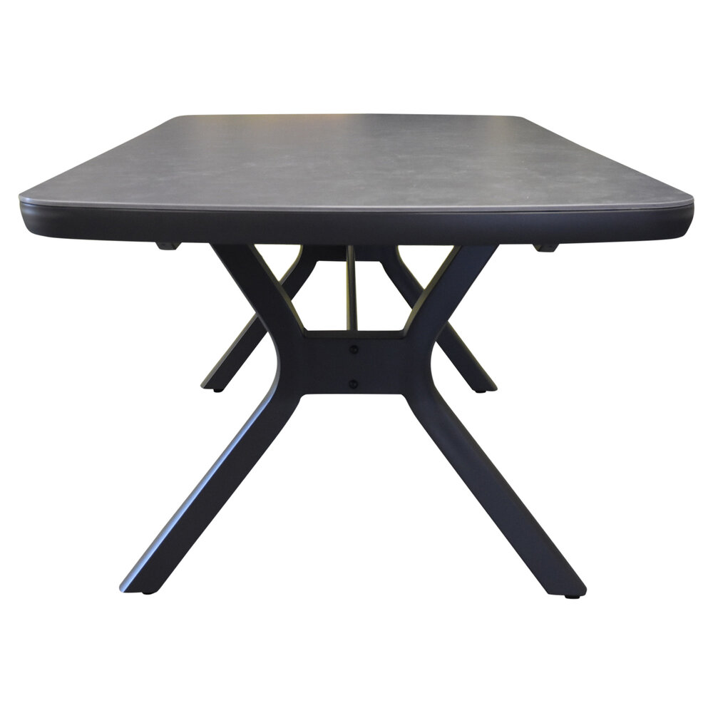 AVH-Collectie Vespera dining tuintafel 220x100xH74 cm antraciet