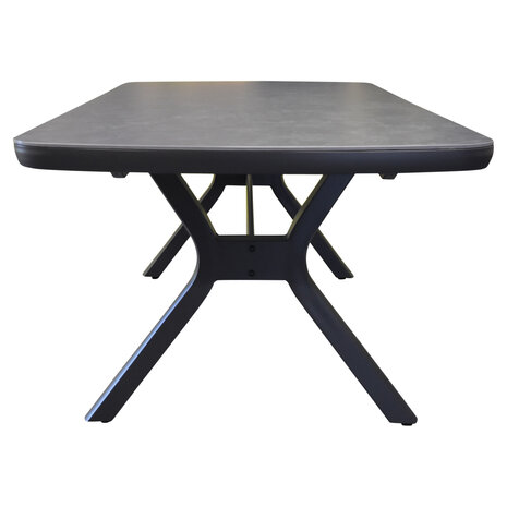 AVH-Collectie Vespera dining tuintafel 220x100xH74 cm antraciet