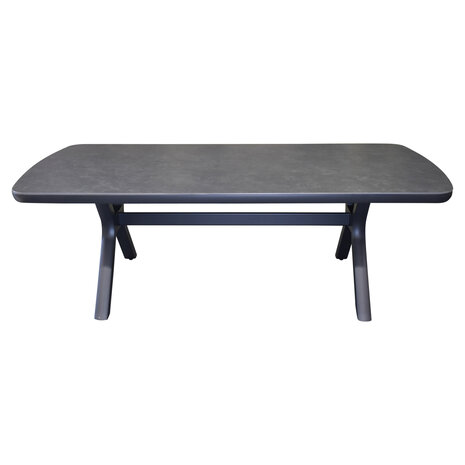 AVH-Collectie Vespera dining tuintafel 220x100xH74 cm antraciet