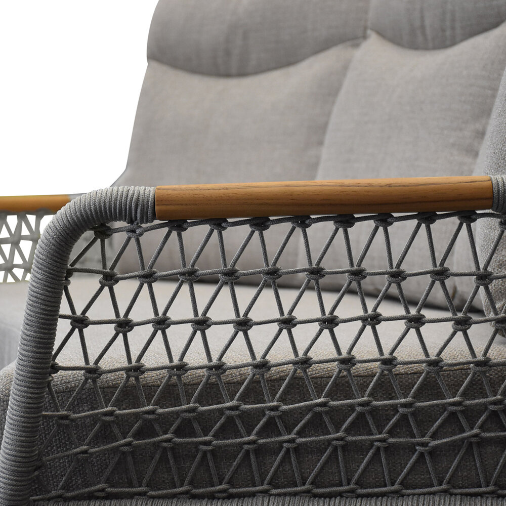 AVH-Collectie Monza lounge 3-zitsbank aluminium latte AVH-Collectie Monza lounge 3-zitsbank aluminium latte