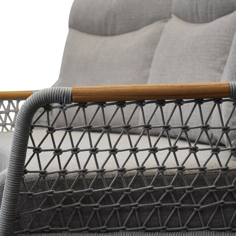 AVH-Collectie Monza lounge 3-zitsbank aluminium latte AVH-Collectie Monza lounge 3-zitsbank aluminium latte