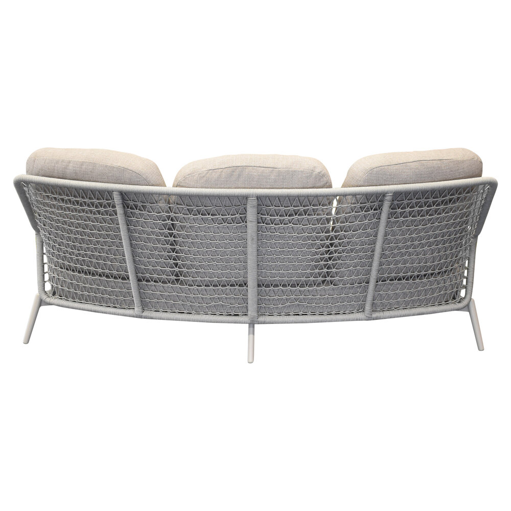 AVH-Collectie Monza lounge 3-zitsbank aluminium latte AVH-Collectie Monza lounge 3-zitsbank aluminium latte