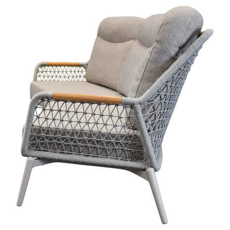 AVH-Collectie Monza lounge 3-zitsbank aluminium latte AVH-Collectie Monza lounge 3-zitsbank aluminium latte