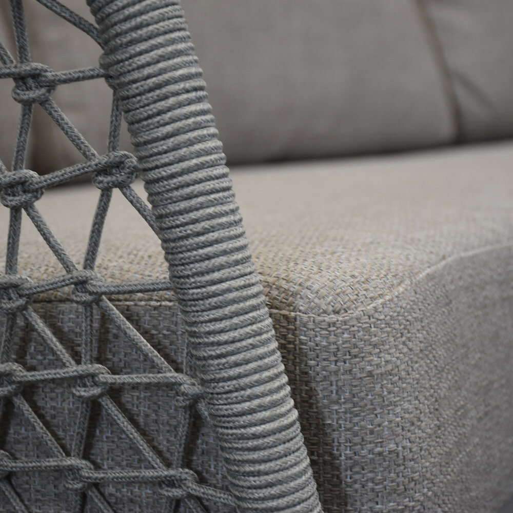 AVH-Collectie Monza lounge 3-zitsbank aluminium latte AVH-Collectie Monza lounge 3-zitsbank aluminium latte