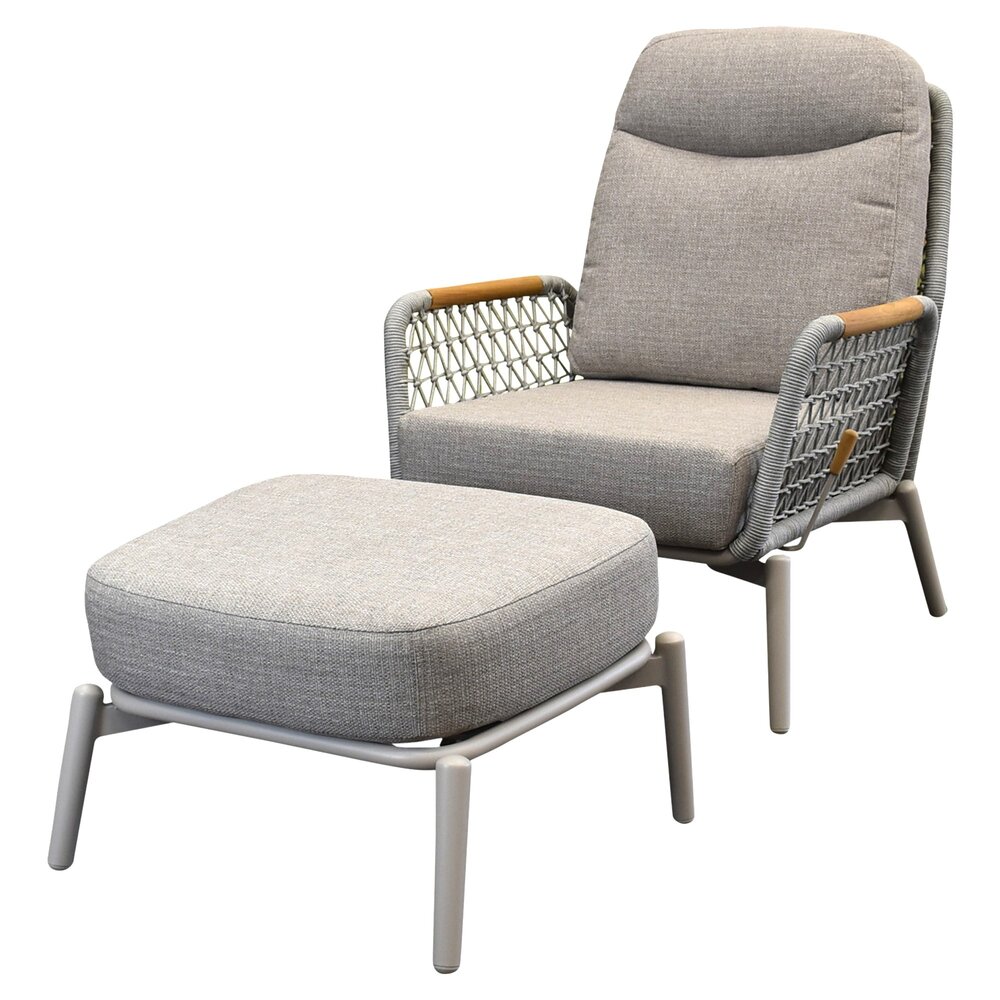 AVH-Collectie Monza balkonset 2 delige verstelbaar latte rope AVH-Collectie Monza balkonset 2 delige verstelbaar latte rope