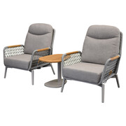 AVH-Collectie Monza balkonset 3 delig verstelbaar latte rope