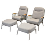 AVH-Collectie Monza balkonset 4 delig verstelbaar latte rope AVH-Collectie Monza balkonset 4 delig verstelbaar latte rope