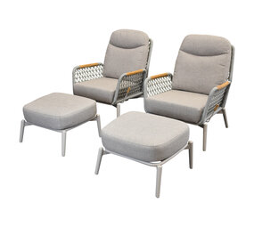 AVH-Collectie Monza balkonset 4 delig verstelbaar latte rope AVH-Collectie Monza balkonset 4 delig verstelbaar latte rope