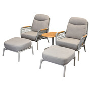 AVH-Collectie Monza balkonset 5 delig verstelbaar latte rope