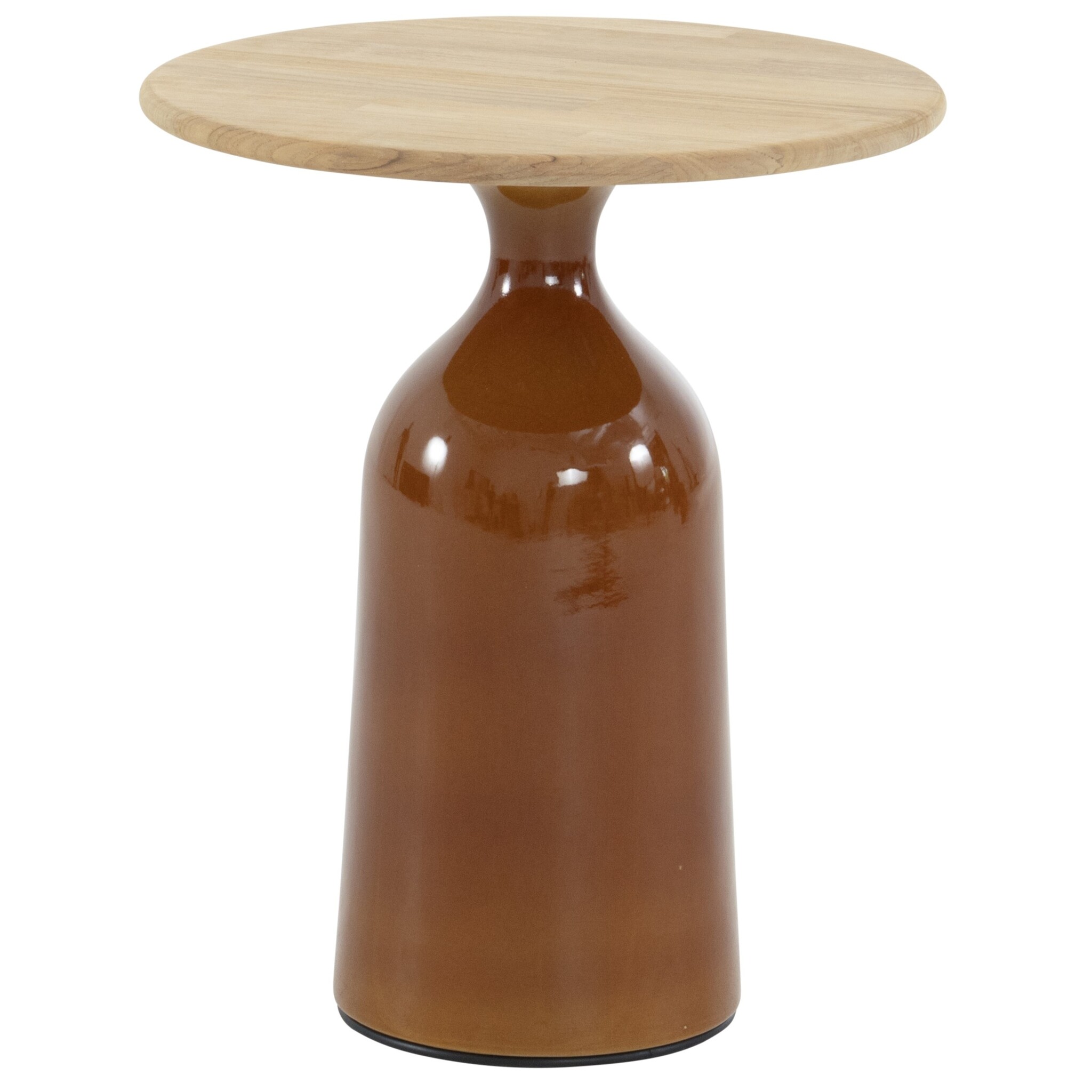 4 Seasons Outdoor June lounge tuintafel hoogglans keramiek caramel 45xH55 cm 