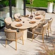 4 Seasons Outdoor Hampton dining tuintafel ovaal mortex beige 240x105xH75 cm 4 Seasons Outdoor