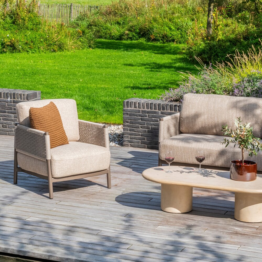 4 Seasons Outdoor Savanne lounge tuinstoel terre 4 Seasons Outdoor