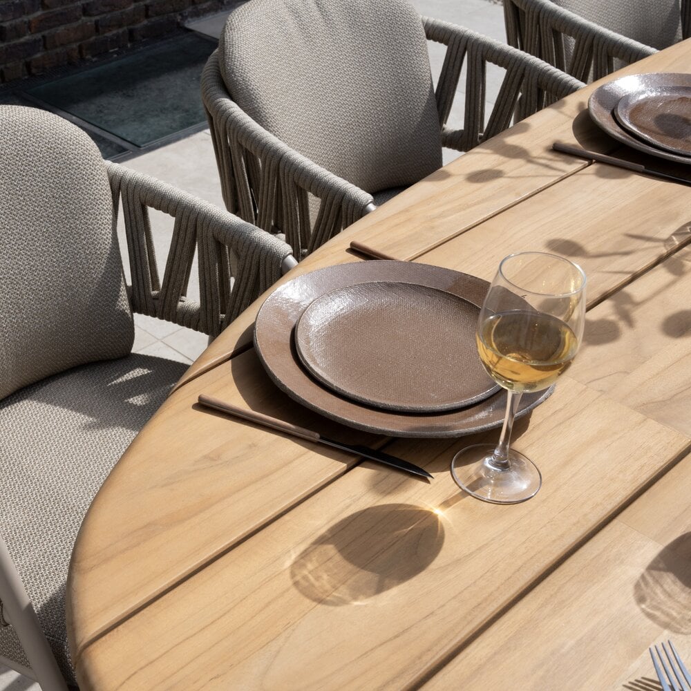Taste 4SO Estate dining tuintafel mango 240x105xH75 cm teak amber Taste 4SO